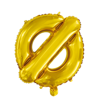 Folieballon  - Guld 40 cm. 1 stk. Ø